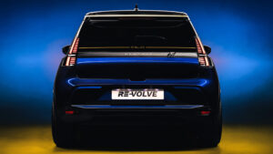 Renault 5 Bleu d'Or - полная задняя часть.