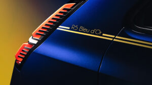 Renault 5 Bleu d'Or - деталь задней части.