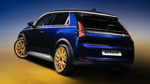 Renault 5 Bleu d’Or - rear