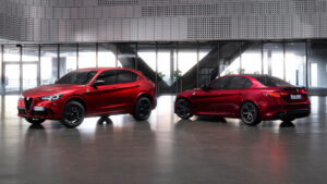 Alfa Romeo Giulia и Stelvio Quadrifoglio Colleziones - спереди и сзади.