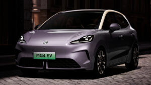 New MG MG4 EV facelift - front static