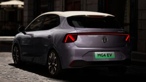 New MG MG4 EV facelift - rear