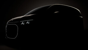 Mercedes VLE дразнят - передние 3/4 в камуфляже.