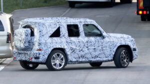 New Mercedes G-Class EQ - rear cornering