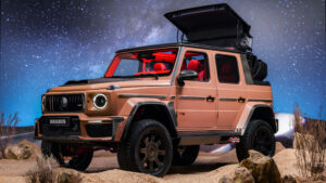 Новый Brabus XL 800 Cabrio - передний 3/4 крыша складной.