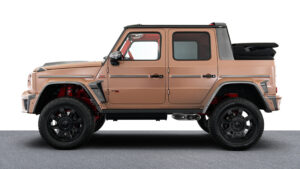 Новый Brabus XL 800 Cabrio студия - боковой профиль.