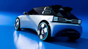 Концептный автомобиль Peugeot Polygon с многоугольником.