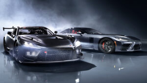 Toyota GR GT и Toyota GR GT3 - передняя часть.