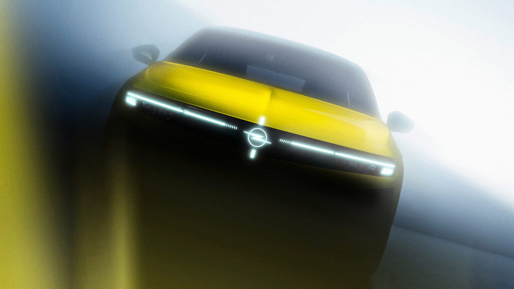 Vauxhall Astra facelift teaser - front