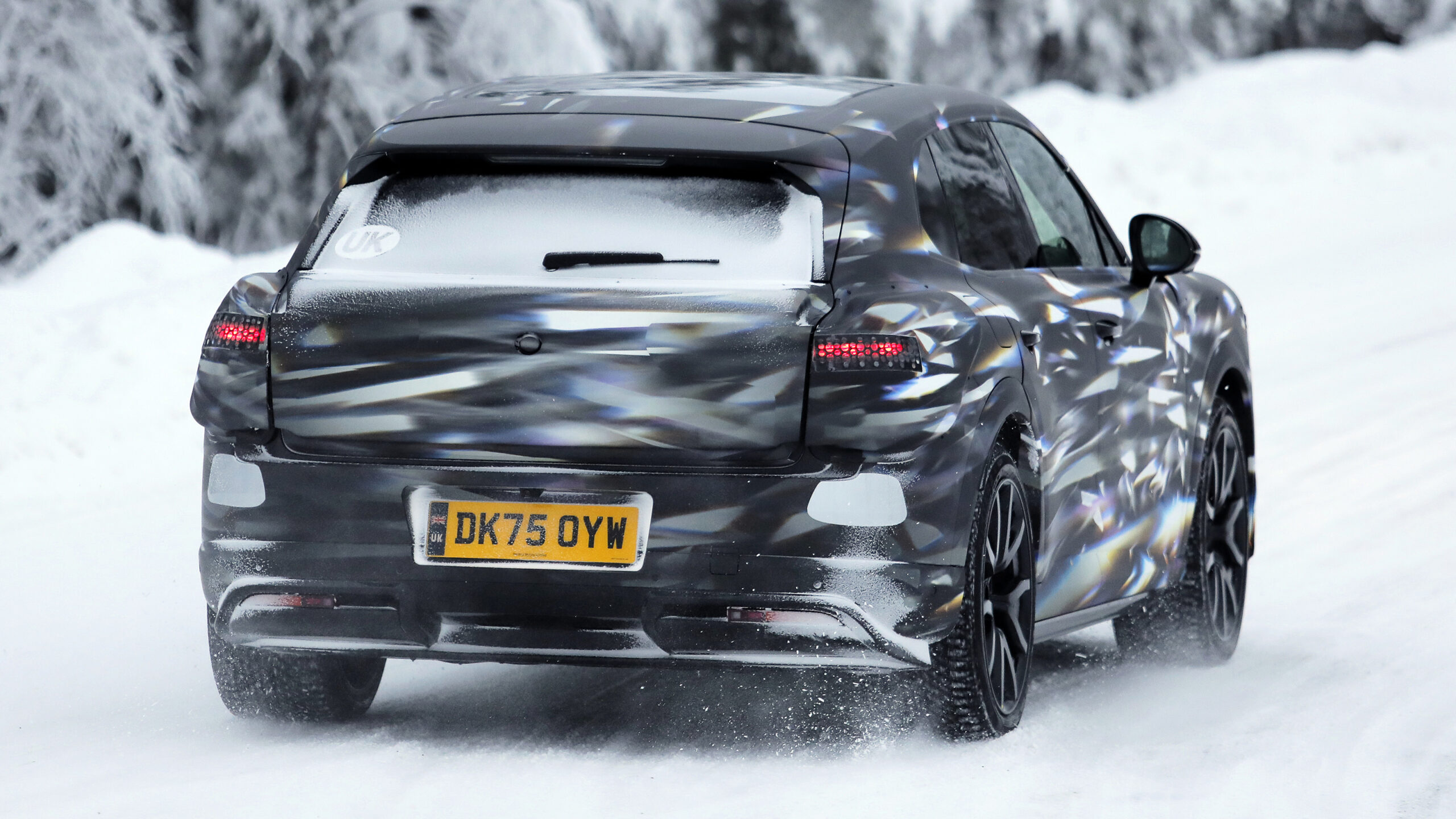 Bentley Urban SUV тестовый автомобиль - задняя часть.