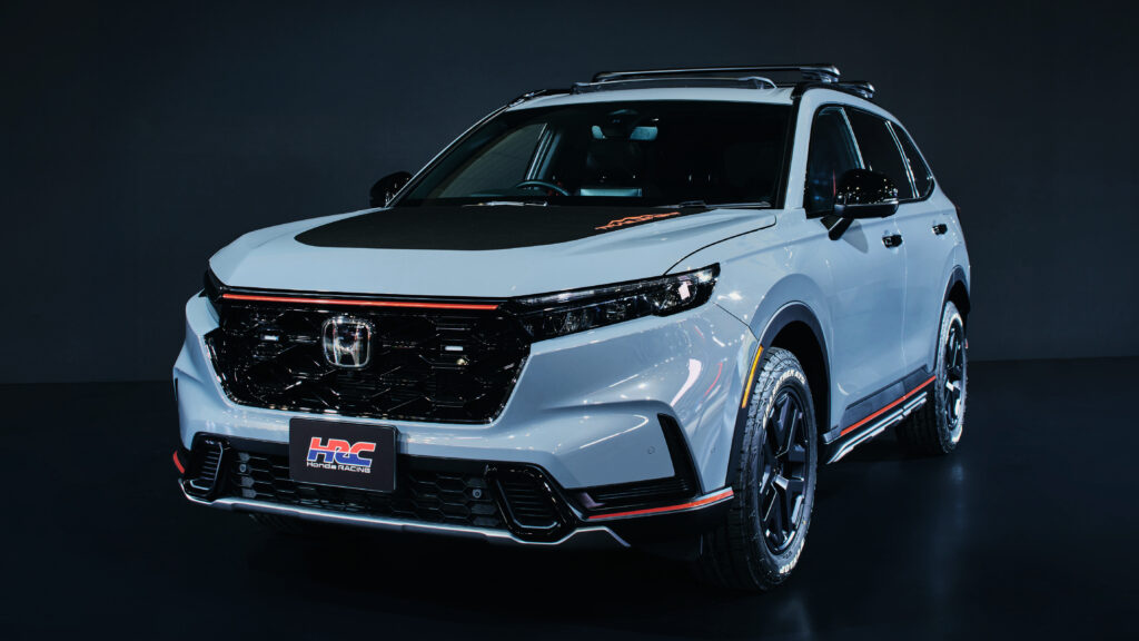 Новые концептуальные внедорожники Honda CR-V и ZR-V готовы к ралли Honda CR-V HRC concept - front static