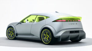 Hyundai Concept Three - задняя часть автомобиля.