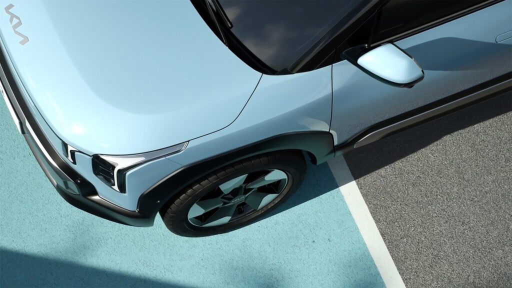 Финальный отсчет! Kia EV2 будет представлен менее чем через 24 часа! Kia EV2 teaser - front overhead