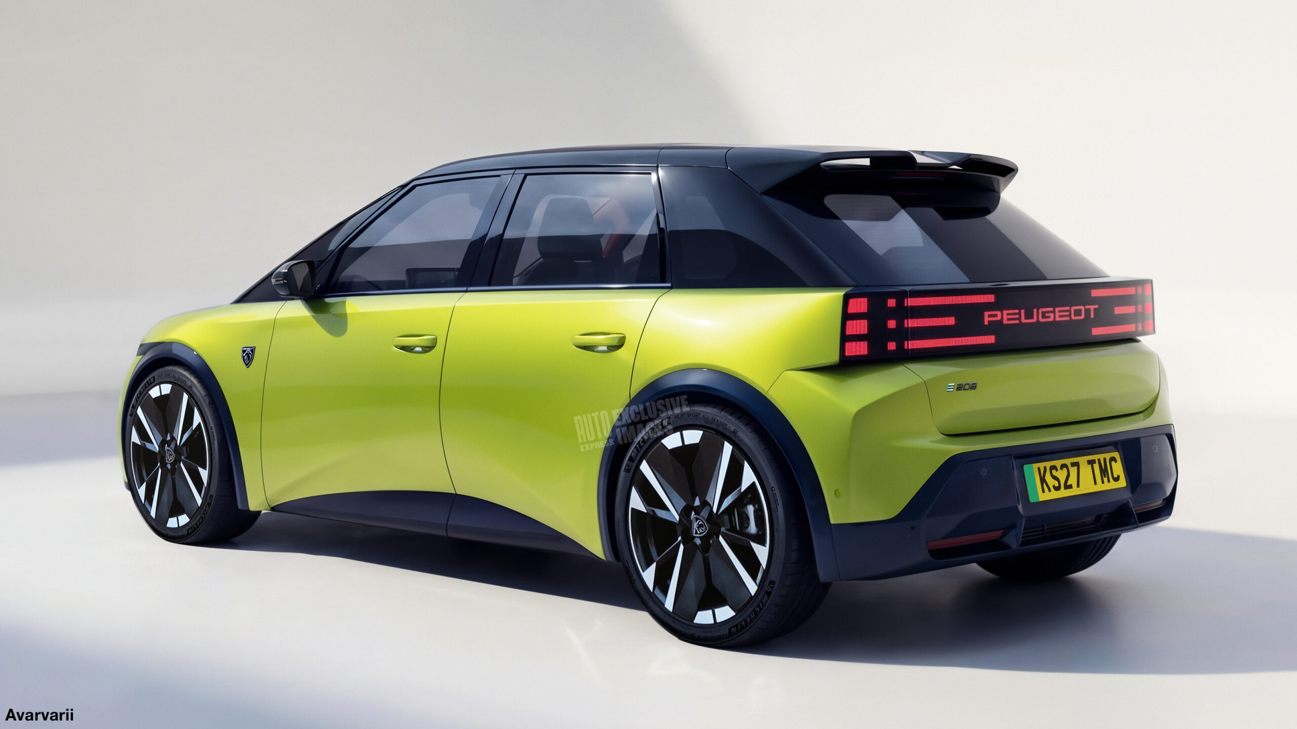 Эксклюзивное изображение нового Peugeot 208 - задняя часть.