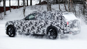 Rolls-Royce Electric SUV - winter testing, rear 3/4