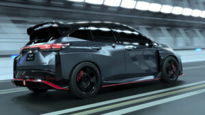 Nissan Aura Nismo RS Concept - dynamic rear angled in tunnel