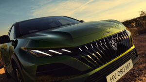 Пежо E-408 facelift - детали передней части.