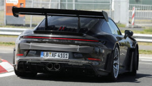 Porsche 911 GT3 RS Facelift - задние повороты в поворотах