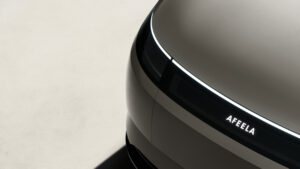Sony Afeela Prototype 2026 - передние фонари и эмблема.
