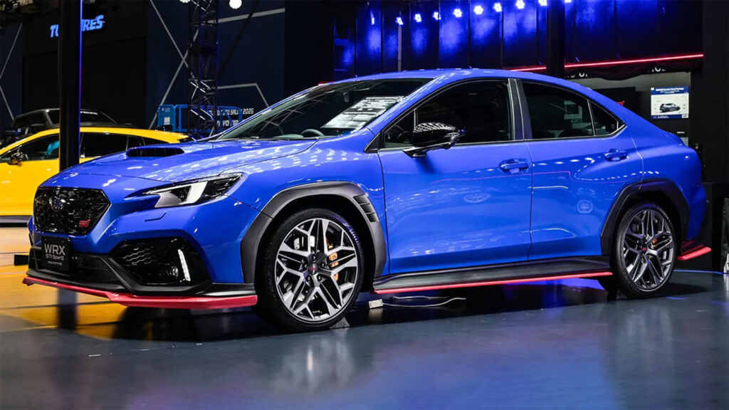 Новый Subaru WRX STI Sport# Прототип — это не ралли-вдохновленный автомобиль нашей мечты Subaru WRX STI Sport# Prototype - front