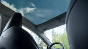 Tesla Model 3 Standard - панорамная крыша крыши.