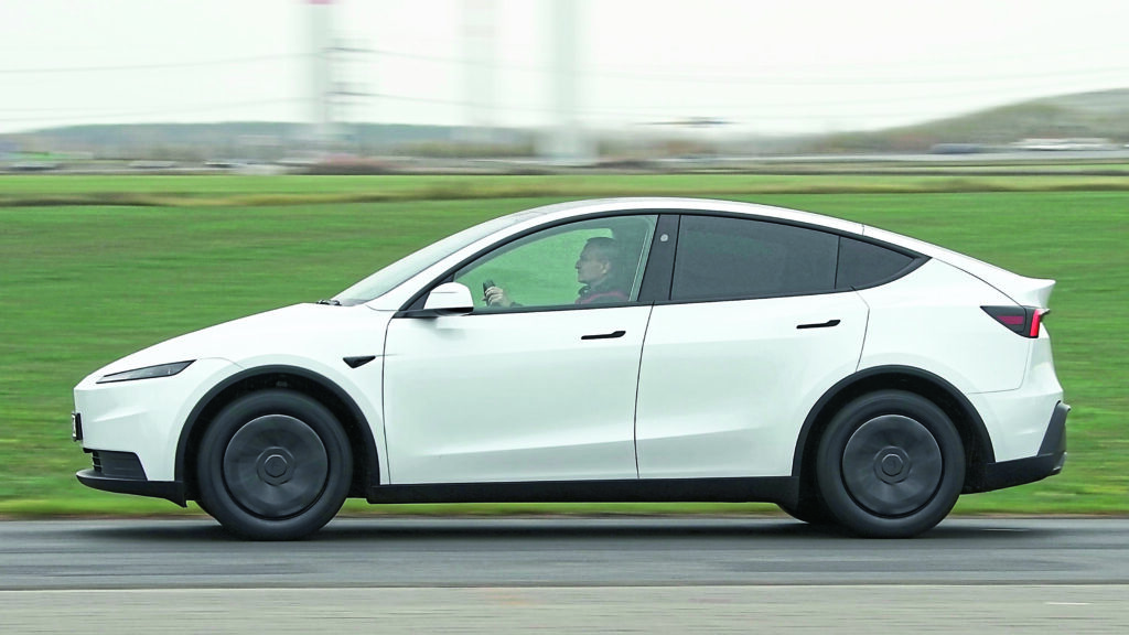 New Tesla Model Y Standard - side action