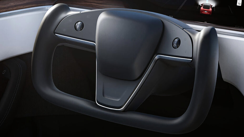 Tesla steering wheel