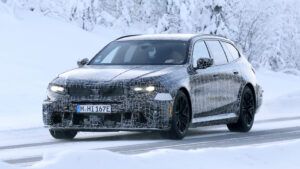 New BMW M5 Touring spy shot - front
