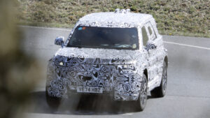 Детский электрический Land Rover Defender Sport - передний край.