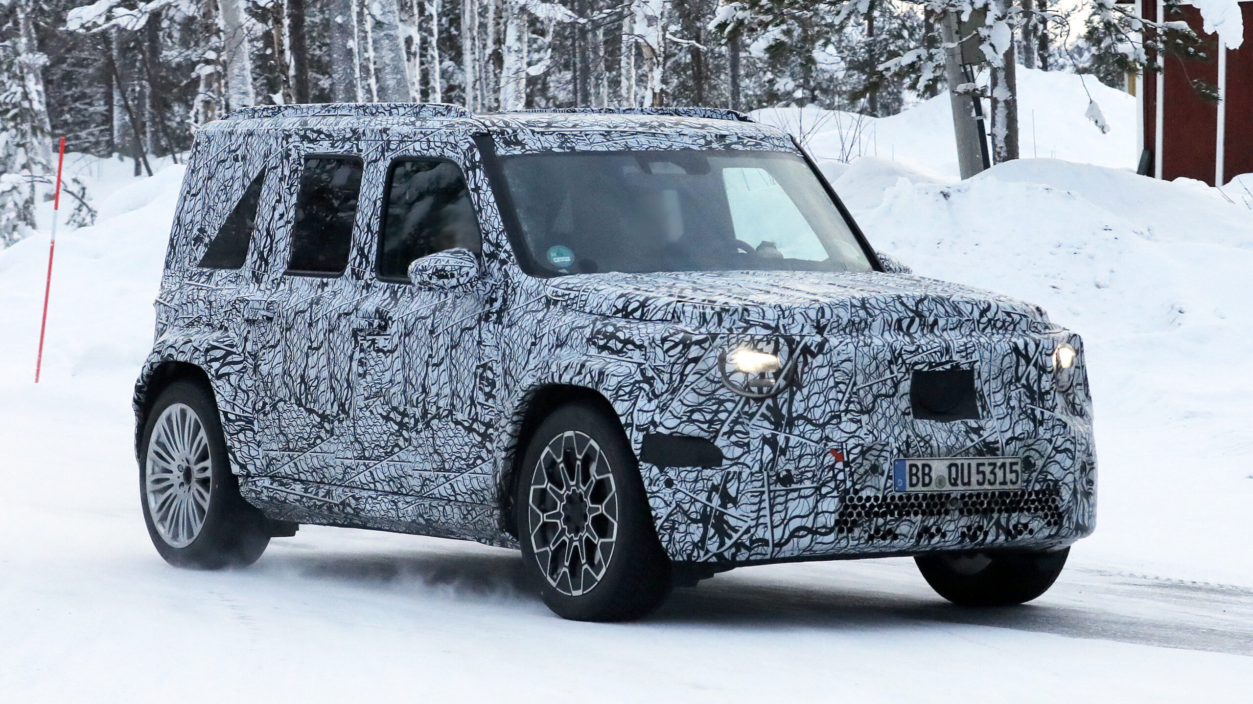 Младенец Мерседес G-класса шпионский снимок 2