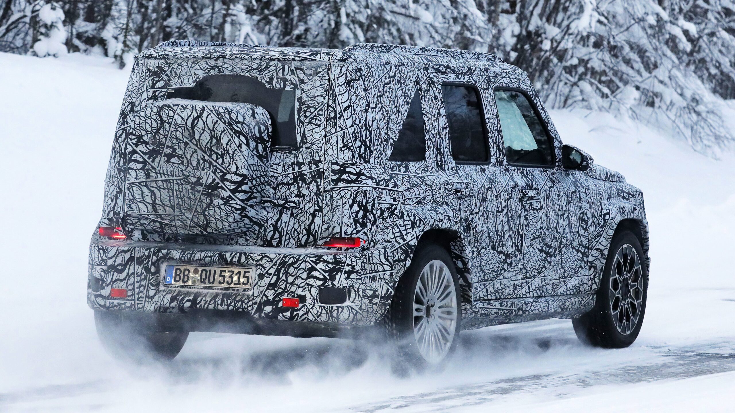 Младенец Мерседес G-класса шпионский снимок 5 5