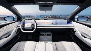 Geely Galaxy E8 - white dashboard