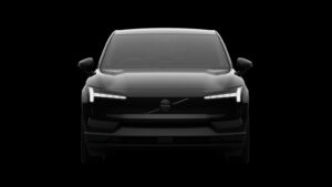 Volvo EX30 Black Edition - полная передняя часть.