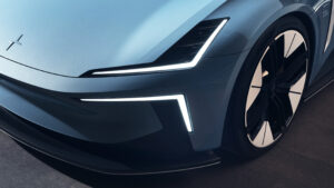 Концепция Polestar O2 - детали спереди.