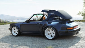 Singer 911 Cabriolet - blue rear 3/4