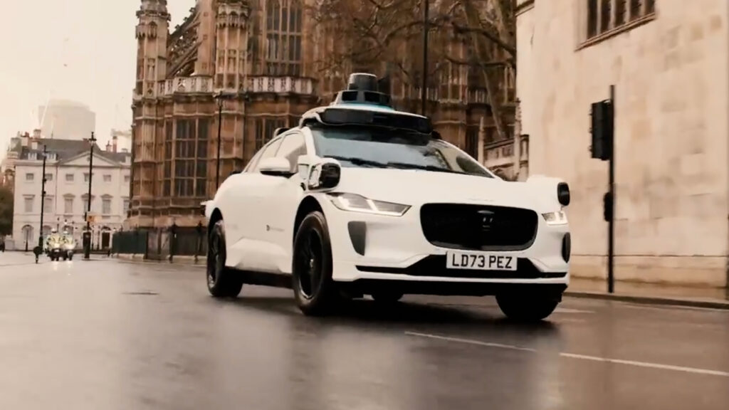 Waymo Jaguar - front 3/4