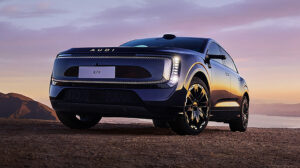 AUDI E7X (black) - front 3/4 static