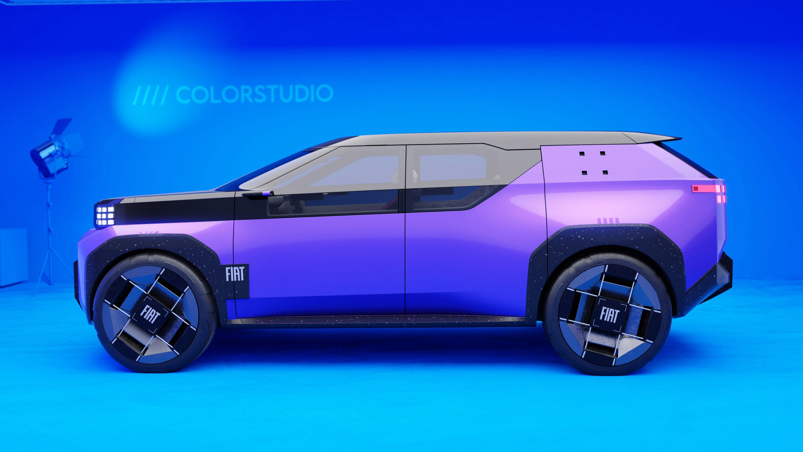 Концепционный внедорожник Fiat - сбоку.