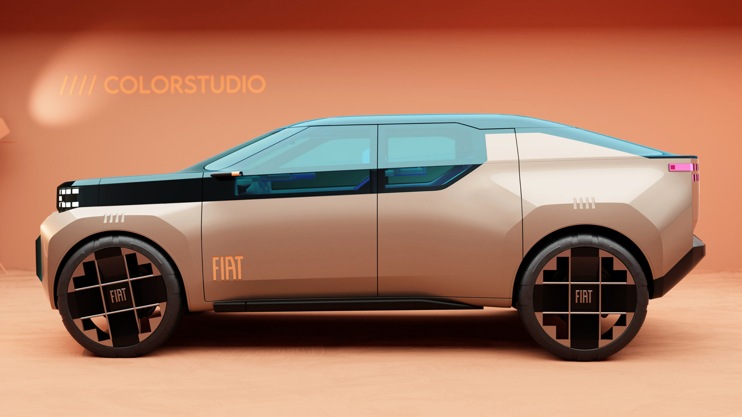 Концепция Fiat fastback - боковая сторона.