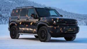 Прототип боевого корабля Geely Galaxy - передние 3/4 статические.