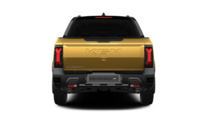 KGM Musso EV (золото) - задняя статика.