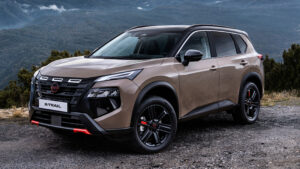 Новый Nissan X-Trail N-Trek - бежевый фронт 3/4