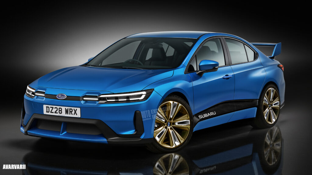 Subaru Impreza EV render - watermarked