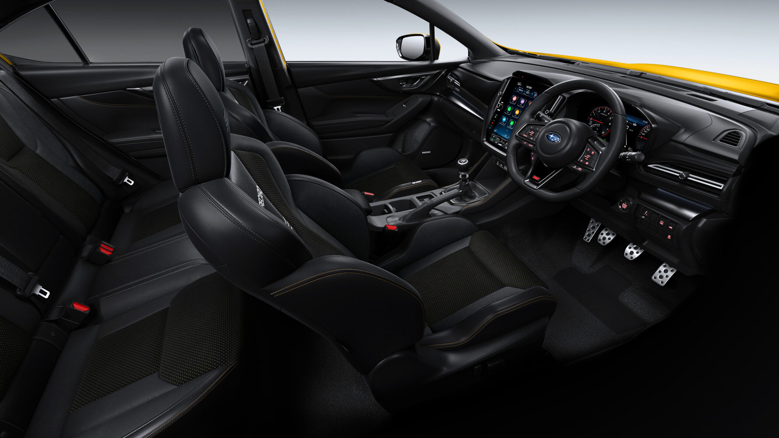 Субару WRX Club Spec Evo интерьер интерьера.