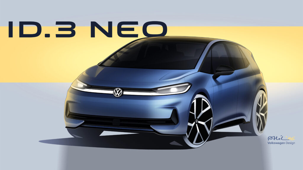 Volkswagen ID.3 Neo - front 3/4 design