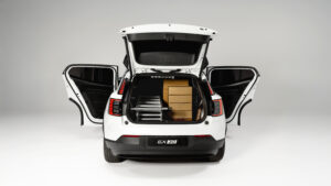 Volvo EX30 Cargo - rear and doors open