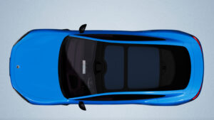 Xiaomi SU7 - сверху.