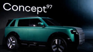 Freelander 97 Concept - зеленый фронтальный угол.