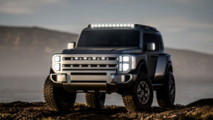 Концепция внедорожника Hyundai Boulder - передняя статическая передняя часть.