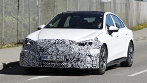 Mercedes C-Class Electric - white front 3/4